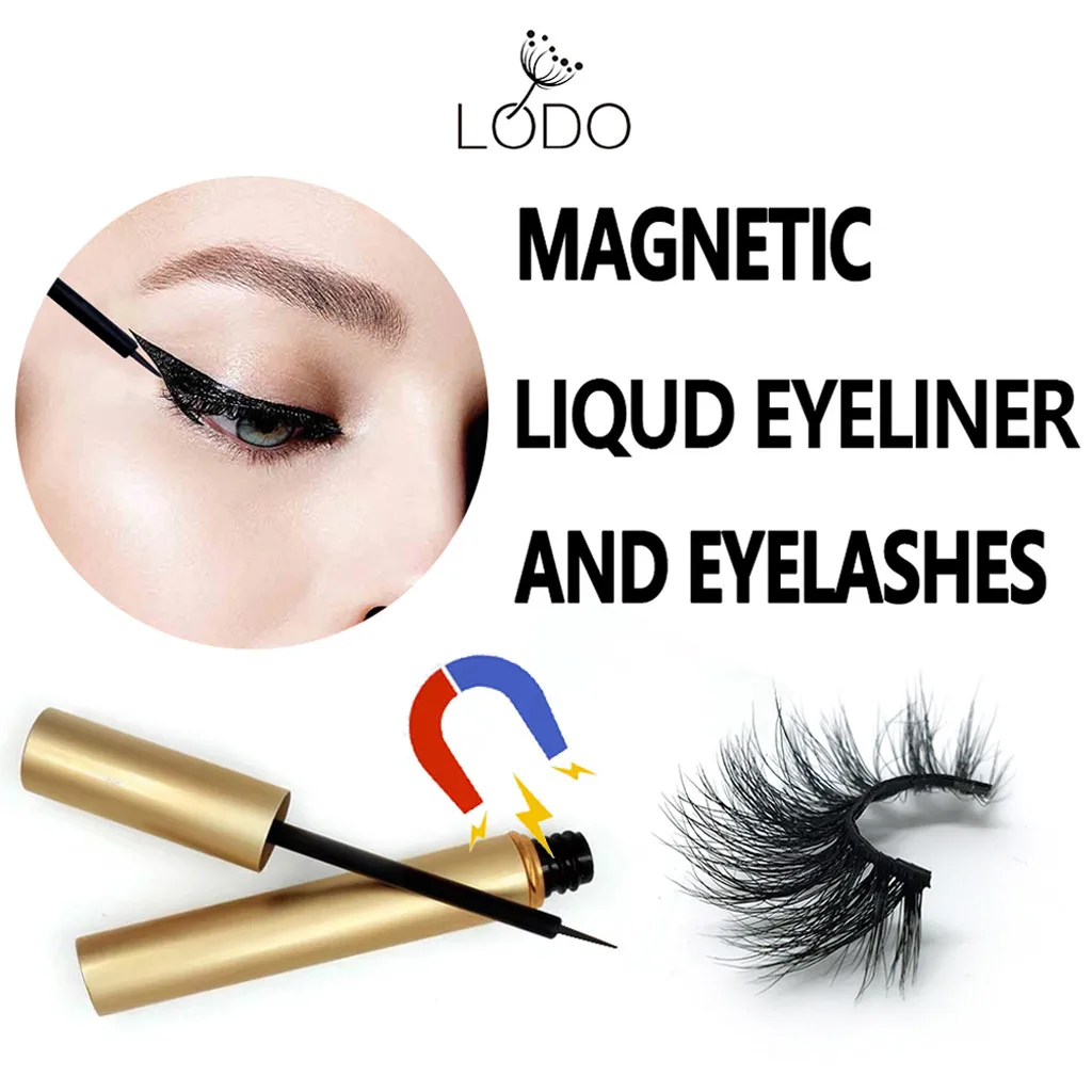 NEW Magnetic Liquid Eyeliner & 3d mink Magnetic False Eyelashes Set Faux cils Valse wimper set Falszywy zestaw rzes *
NEW Magnetic Liquid Eyeliner & 3d mink Magnetic False Eyelashes Set Faux cils Valse wimper set Falszywy zestaw rzes *