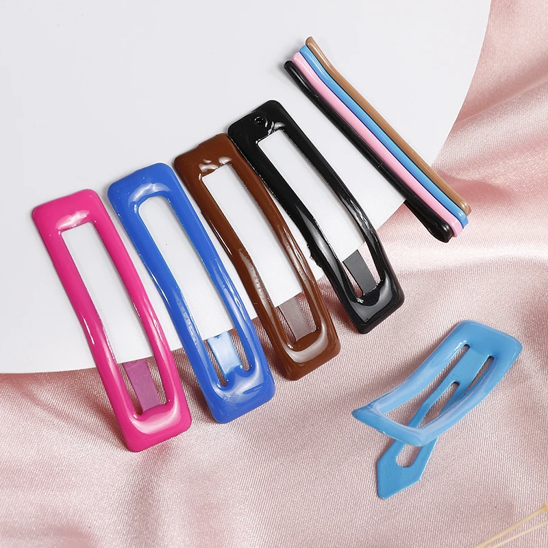8PCS Snap Hair Clips Pins BB Rectangle Hairpins Color Metal Barrettes For Adult Children Student Girls Gift Styling Accessories
8PCS Snap Hair Clips Pins BB Rectangle Hairpins Color Metal Barrettes For Adult Children Student Girls Gift Styling Accessories