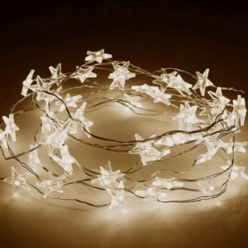 2M/3M LED Star Copper Wire String Lights LED Fairy Lights Christmas New Year Decoration Lights Battery Operate Twinkle Lights
2M/3M LED Star Copper Wire String Lights LED Fairy Lights Christmas New Year Decoration Lights Battery Operate Twinkle Lights