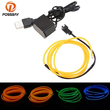 POSSBAY 5M White/Ice Blu/Red/Orange/Purple/Rose Red/Yellow/Green EL Wire Flexible Neon Light Car Decoration With USB
POSSBAY 5M White/Ice Blu/Red/Orange/Purple/Rose Red/Yellow/Green EL Wire Flexible Neon Light Car Decoration With USB