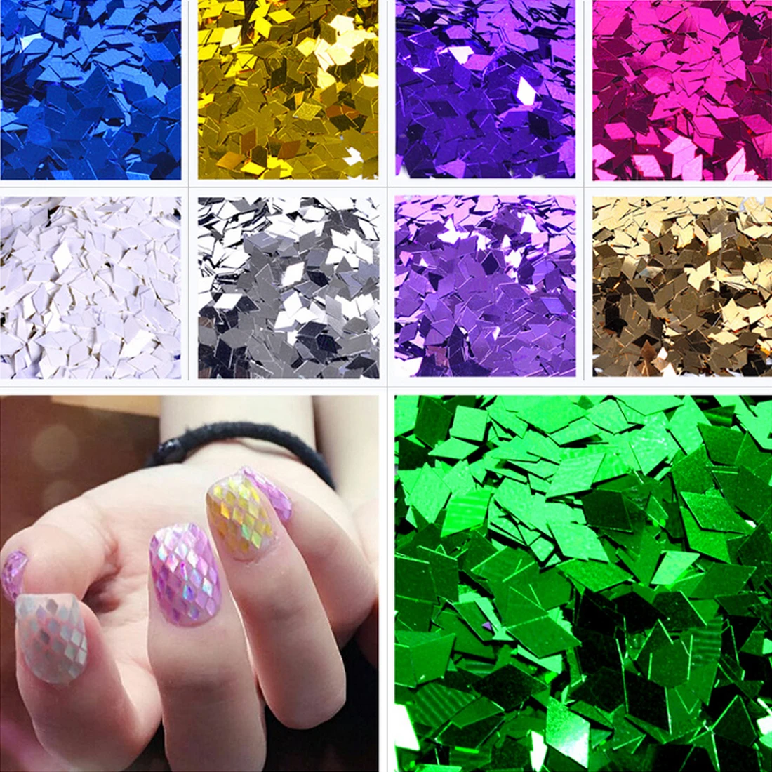 Best Acrylic Rhomb Nail Flakes Glitter 3D Rhombus Shape Nail Glitter DIY Tips Beauty 1 Box Laser Diamond Nail Art Sequins Powder
Best Acrylic Rhomb Nail Flakes Glitter 3D Rhombus Shape Nail Glitter DIY Tips Beauty 1 Box Laser Diamond Nail Art Sequins Powder