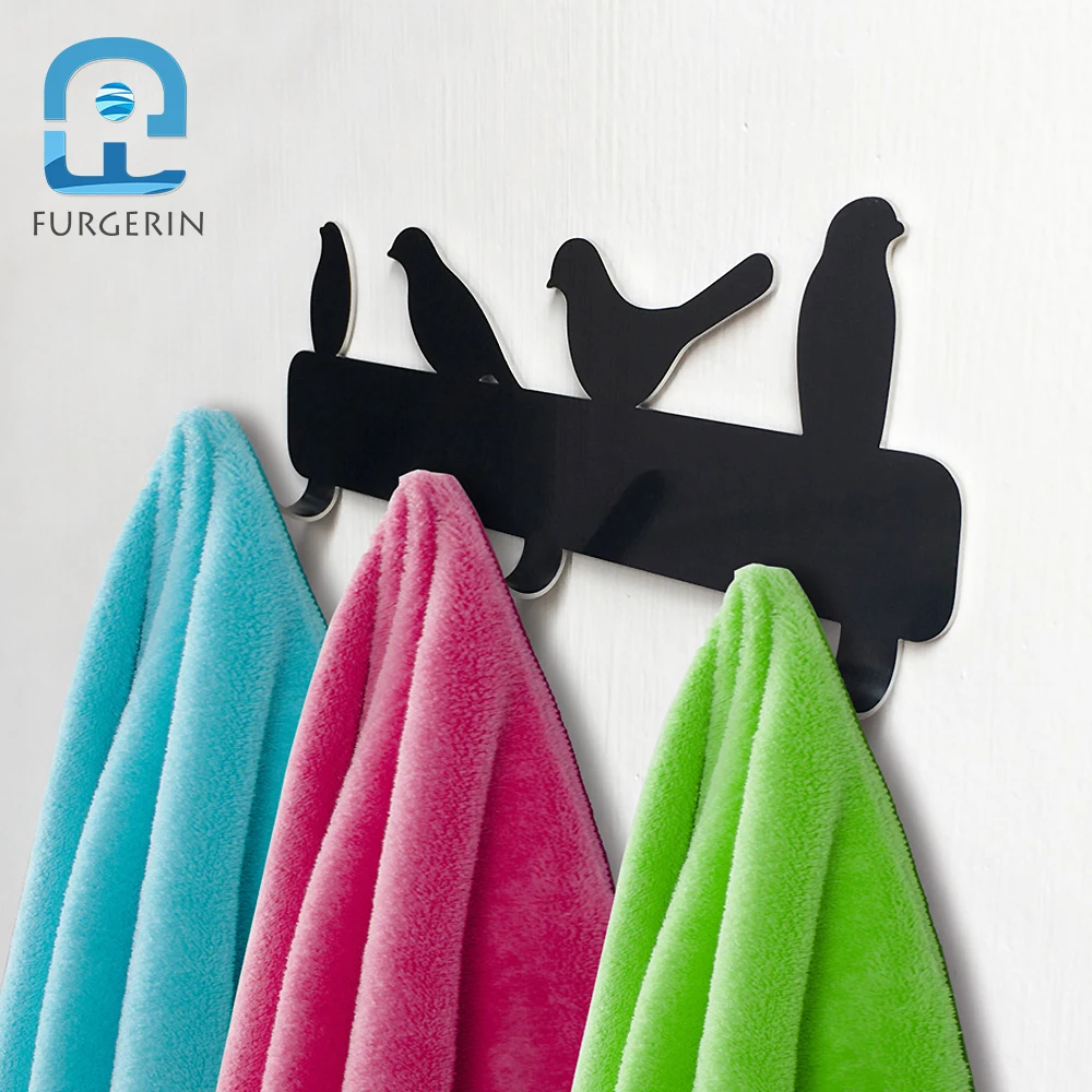 FURGERIN Birds Wall Hook for Keys self adhesive wall hooks hanger Cute Door Hooks Stainless Steel keys holders home organizer
FURGERIN Birds Wall Hook for Keys self adhesive wall hooks hanger Cute Door Hooks Stainless Steel keys holders home organizer