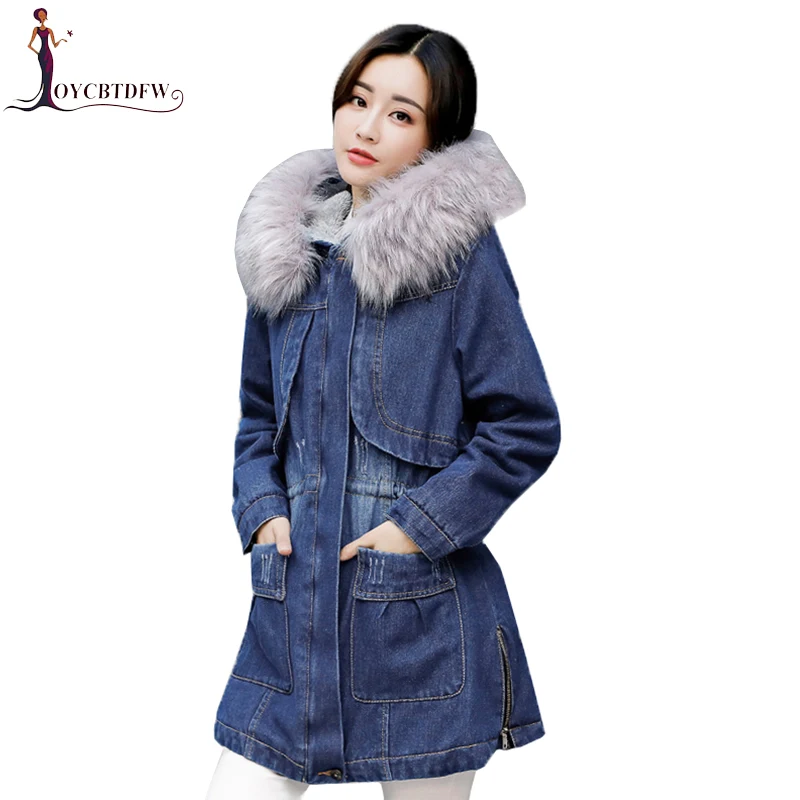 2018 Winter Women New Denim Hooded Cotton Jacket Female Mid Long warm parka Korean Women Coat Autumn Wild Loose Outerwear XY461
2018 Winter Women New Denim Hooded Cotton Jacket Female Mid Long warm parka Korean Women Coat Autumn Wild Loose Outerwear XY461