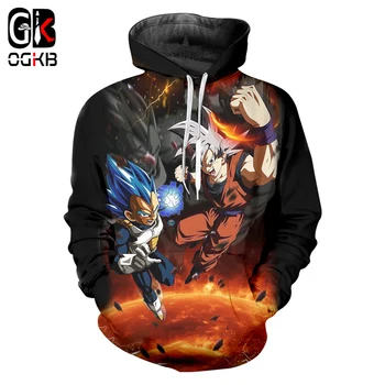 

OGKB Super Saiyan Vegeta And Son Goku Hoodies 3D Dragon Ball Z Sweatshirts Hoody Cool Tracksuits Fashion Coats Anime Cosplay 6xl