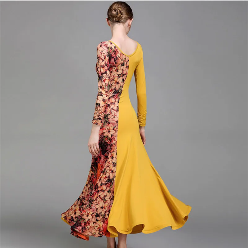 latin ballroom dress standard viennese waltz dress women dance costumes ballroom practice wear spanish dress Flamengo yellow
latin ballroom dress standard viennese waltz dress women dance costumes ballroom practice wear spanish dress Flamengo yellow