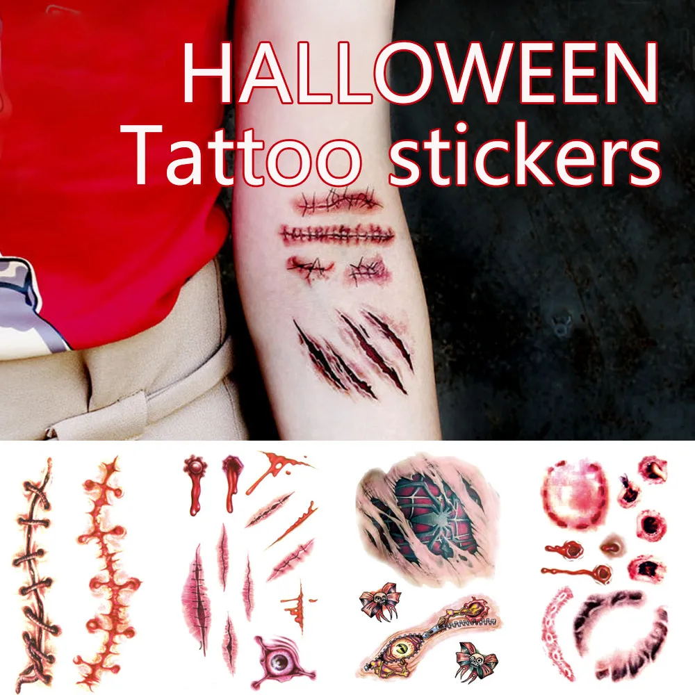 * Stickers Waterproof Temporary Tattoo Sticker Scar Terror Wound Blood Injury Halloween Hot pokemon pegatinas 0.354
* Stickers Waterproof Temporary Tattoo Sticker Scar Terror Wound Blood Injury Halloween Hot pokemon pegatinas 0.354