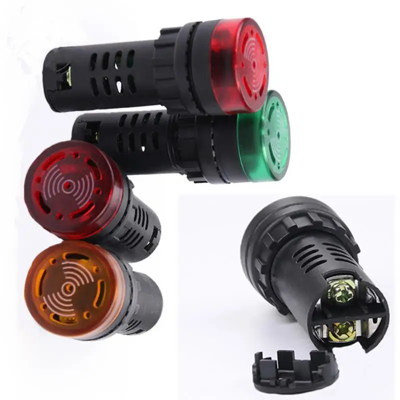 Indicator light Flash buzzer alarm 12V 24V 220V 380V Panel Mount W Buzzer Beep LED Power Indicator Pilot Signal Light Lamp #913
Indicator light Flash buzzer alarm 12V 24V 220V 380V Panel Mount W Buzzer Beep LED Power Indicator Pilot Signal Light Lamp #913