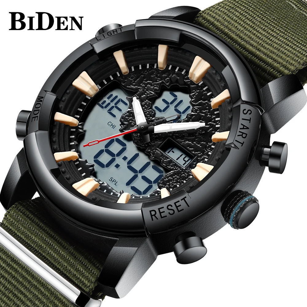 Biden Watches Men Luxury Top Brand Fashion Business Quartz Wristwatch Army Male Sport Digital Led Military Waterproof Watch
Biden Watches Men Luxury Top Brand Fashion Business Quartz Wristwatch Army Male Sport Digital Led Military Waterproof Watch