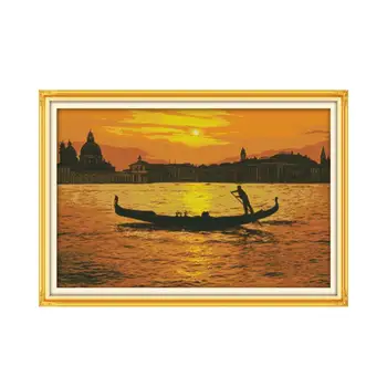 Beautiful sunset scenery boat home way warm picture handmade DIY Chinese cross stitch kit decoration hanging paintings
Beautiful sunset scenery boat home way warm picture handmade DIY Chinese cross stitch kit decoration hanging paintings