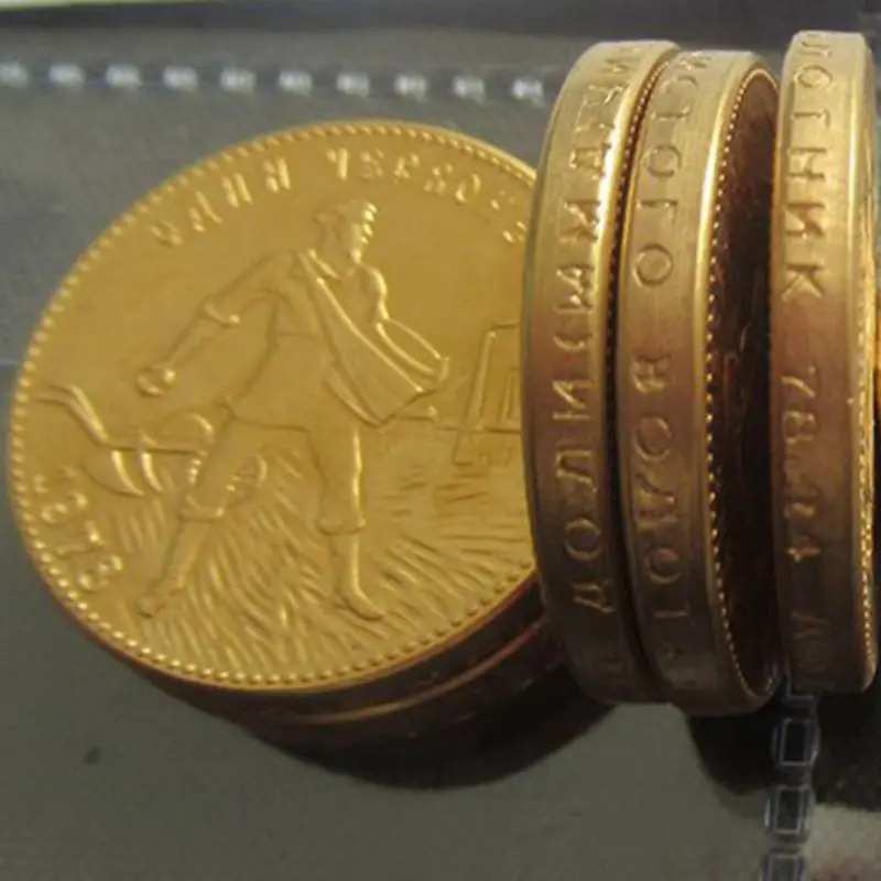 Whole Set of Soviet Russian 1 Chervonetz 10 Roubles (1923-1982)9PCS CCCP USSR Lettered Edge Gold Plated Russia Coins COPY
Whole Set of Soviet Russian 1 Chervonetz 10 Roubles (1923-1982)9PCS CCCP USSR Lettered Edge Gold Plated Russia Coins COPY
