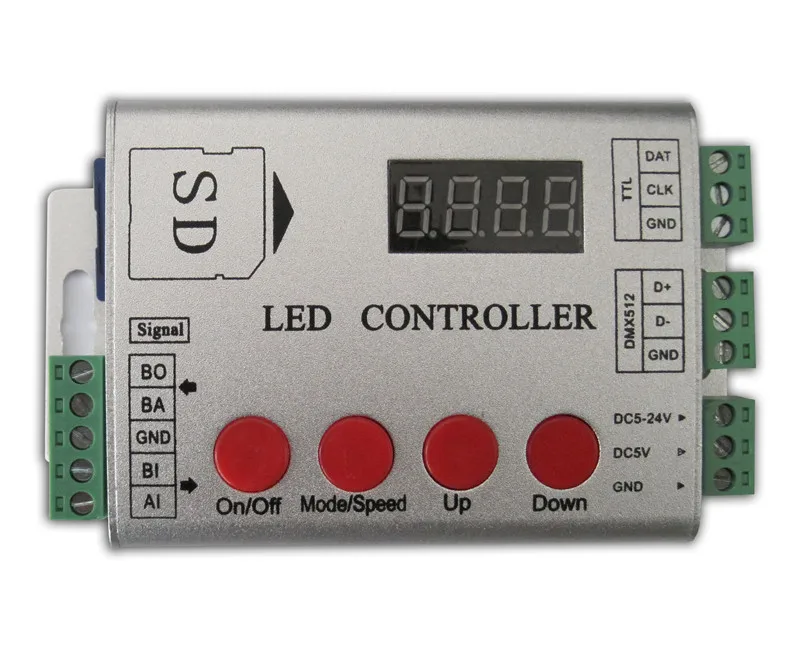 LED Controller DMX512 and TTL Signal SD Card 2048 Point Control Digital Point Light Source Video Advertisement Lamp String
LED Controller DMX512 and TTL Signal SD Card 2048 Point Control Digital Point Light Source Video Advertisement Lamp String