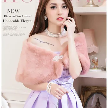 Curatorial Faux Fur Shawl Diamonds Buckle Cape Fox Fur Scarf Evening dress Bib shawl Winter Pashmina wedding dress rabbit shawls
Curatorial Faux Fur Shawl Diamonds Buckle Cape Fox Fur Scarf Evening dress Bib shawl Winter Pashmina wedding dress rabbit shawls
