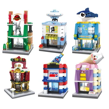 2017 HSANHE Mini Blocks Street store Plastic Block DIY Building Bricks Micro Street Shop Figures Kids toys Girls Gifts 6428-6433
2017 HSANHE Mini Blocks Street store Plastic Block DIY Building Bricks Micro Street Shop Figures Kids toys Girls Gifts 6428-6433