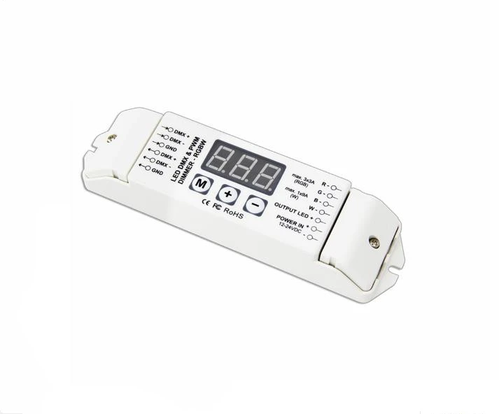 BC-834 DC12V-24V DMX LED decoder 4CH output DMX512 1990 Dimmer Controller Screen Display For SMD 5050 RGBW LED Strip Lights tape
BC-834 DC12V-24V DMX LED decoder 4CH output DMX512 1990 Dimmer Controller Screen Display For SMD 5050 RGBW LED Strip Lights tape