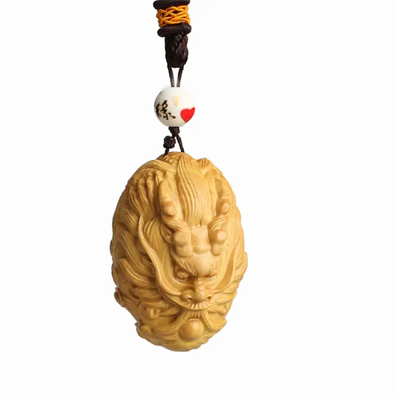 Wood carving Pendant of small leaf boxwood carving handicraft article playwright hanging pendant of male Zodiac dragon to ward o
Wood carving Pendant of small leaf boxwood carving handicraft article playwright hanging pendant of male Zodiac dragon to ward o
