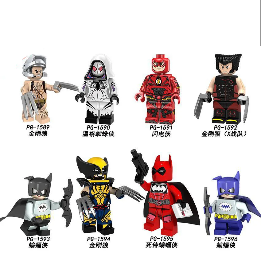 Single Sale Building Block Bricks Super Heroes X-Men Wolverine Flash deadpool Batman Action Figures Toys Children Gifts PG814
Single Sale Building Block Bricks Super Heroes X-Men Wolverine Flash deadpool Batman Action Figures Toys Children Gifts PG814