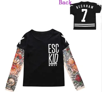 2018 Children Boys T-shirt Cotton Long Sleeve Baby Girl Tops ESC KID Novelty Tattoo Sleeves Tops T shirts
2018 Children Boys T-shirt Cotton Long Sleeve Baby Girl Tops ESC KID Novelty Tattoo Sleeves Tops T shirts