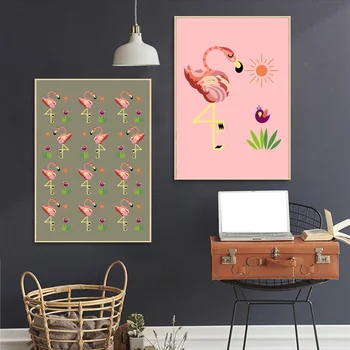 Nordic Poster Cartoon Animal Flamingo Canvas Poster Wall Pictures for Living Room No Frame
Nordic Poster Cartoon Animal Flamingo Canvas Poster Wall Pictures for Living Room No Frame