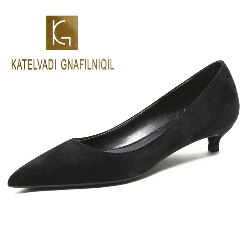 KATELVADI Women Shoes Comfort Casual Shoes Pumps Black Flock 3CM Low Heels Ladies Shoes for Wedding Plus Size 43 K-362
KATELVADI Women Shoes Comfort Casual Shoes Pumps Black Flock 3CM Low Heels Ladies Shoes for Wedding Plus Size 43 K-362