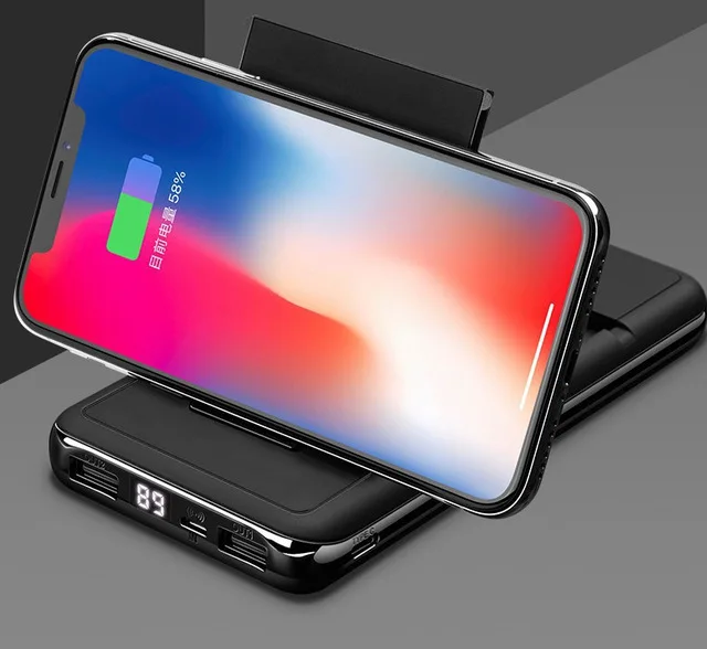 Wireless Charging 10000mAh Power Bank Dual-USB LCD Digital Display Portable External Battery for Mobile Phone New Stand
Wireless Charging 10000mAh Power Bank Dual-USB LCD Digital Display Portable External Battery for Mobile Phone New Stand
