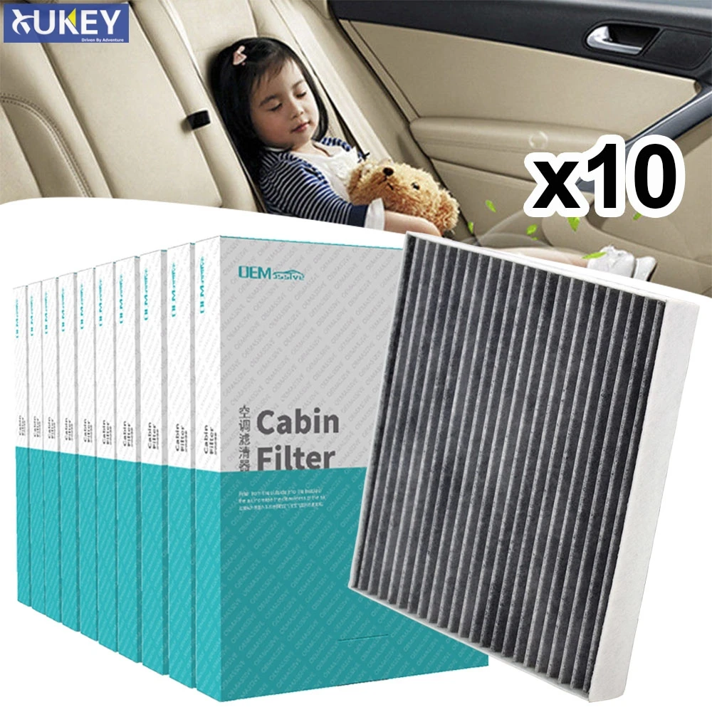 10PC Car Activated Carbon Cabin Air Filter For Hyundai Solaris Tucson TL Kia Rio IV Sportage QL 97133-D1000 2016 2017 2018 2019
10PC Car Activated Carbon Cabin Air Filter For Hyundai Solaris Tucson TL Kia Rio IV Sportage QL 97133-D1000 2016 2017 2018 2019