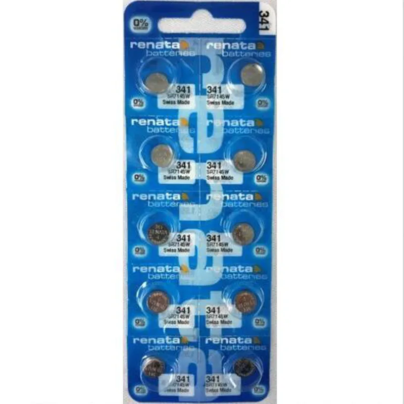 10PCS/LOT Original Swiss Battery 341 SR714SW 1.55V for Watch Silver 341 SR714SW RENATA Watch Batteries Free Shipping
10PCS/LOT Original Swiss Battery 341 SR714SW 1.55V for Watch Silver 341 SR714SW RENATA Watch Batteries Free Shipping