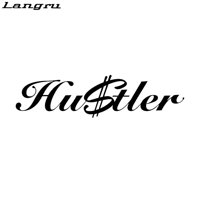 Langru наклейка с надписью hustler Money забавная свежая хип-хоп Дрифт доллар пониженная