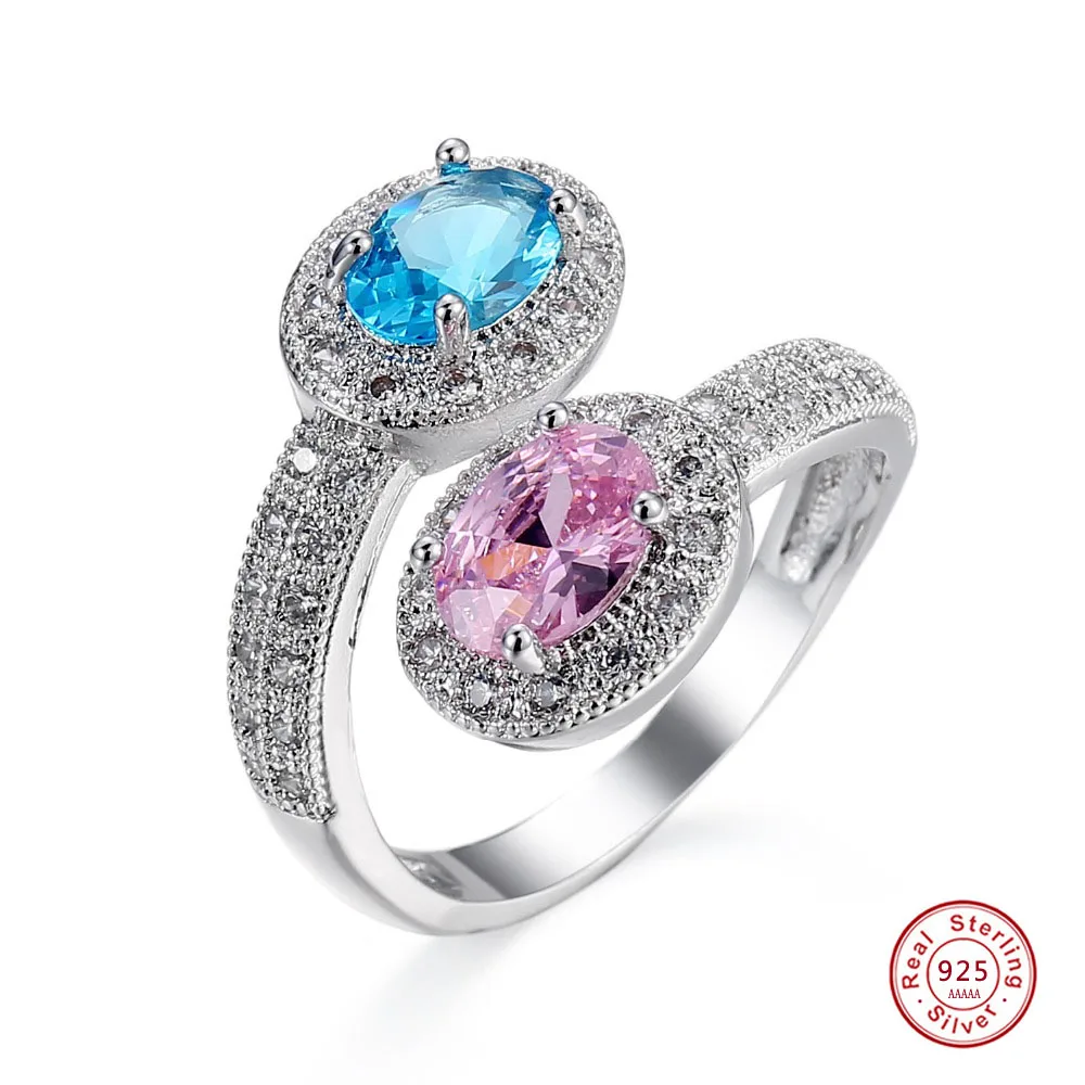 Pink blue Cubic Zirconia White CZ Green Peridot 3 Stone Engagement 925 Sterling Silver Ring For Women men lover Vantage Gift
Pink blue Cubic Zirconia White CZ Green Peridot 3 Stone Engagement 925 Sterling Silver Ring For Women men lover Vantage Gift