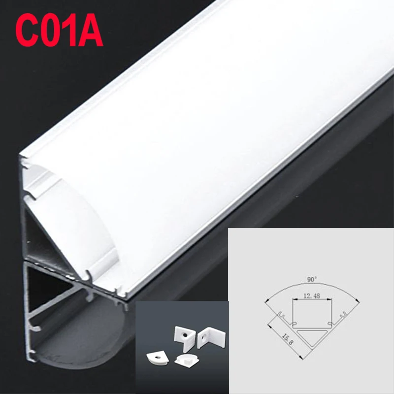 C01A 5 Sets 50cm LED Lights Housing V Shape Triangle Aluminum Profile Milky Cover Connector Clip Channel for LED Bar Lights
C01A 5 Sets 50cm LED Lights Housing V Shape Triangle Aluminum Profile Milky Cover Connector Clip Channel for LED Bar Lights