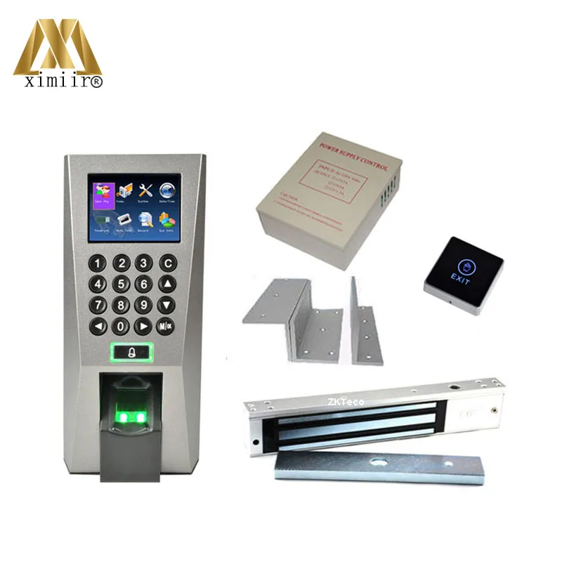 F18 Kit Fingerprint Door Lock Access Control Sysetm power supply, 280KG Electric Magnetic Lock And ZL Bracket, Touch Switch
F18 Kit Fingerprint Door Lock Access Control Sysetm power supply, 280KG Electric Magnetic Lock And ZL Bracket, Touch Switch