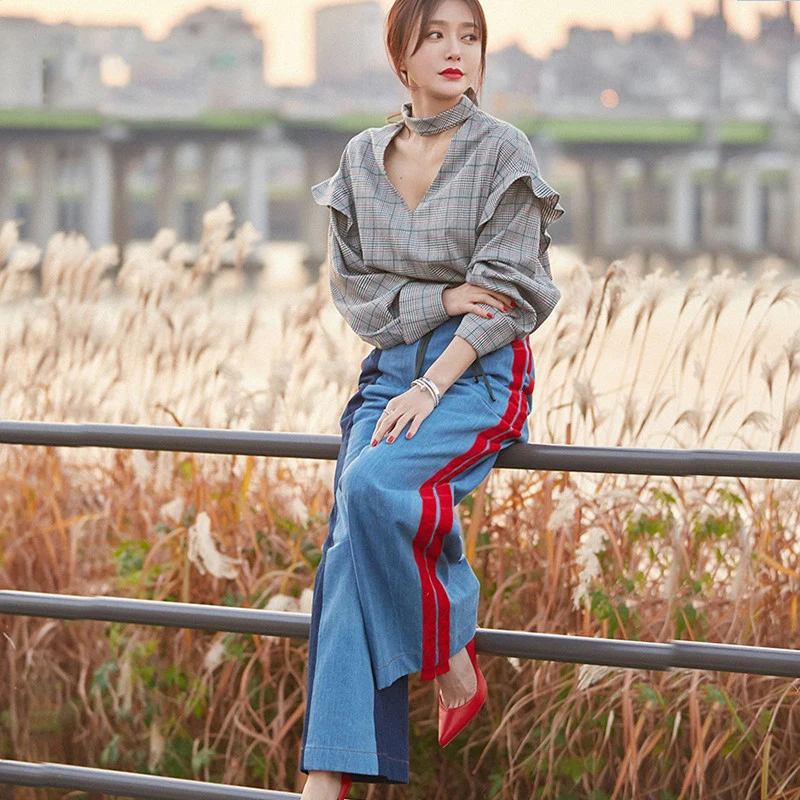 Boyfriend Jeans Women Wide Legs Jeans 2019 Fasion High Waist Velvet Spliced Denim Streetwear Full Length Women's Denim Pants
Boyfriend Jeans Women Wide Legs Jeans 2019 Fasion High Waist Velvet Spliced Denim Streetwear Full Length Women's Denim Pants