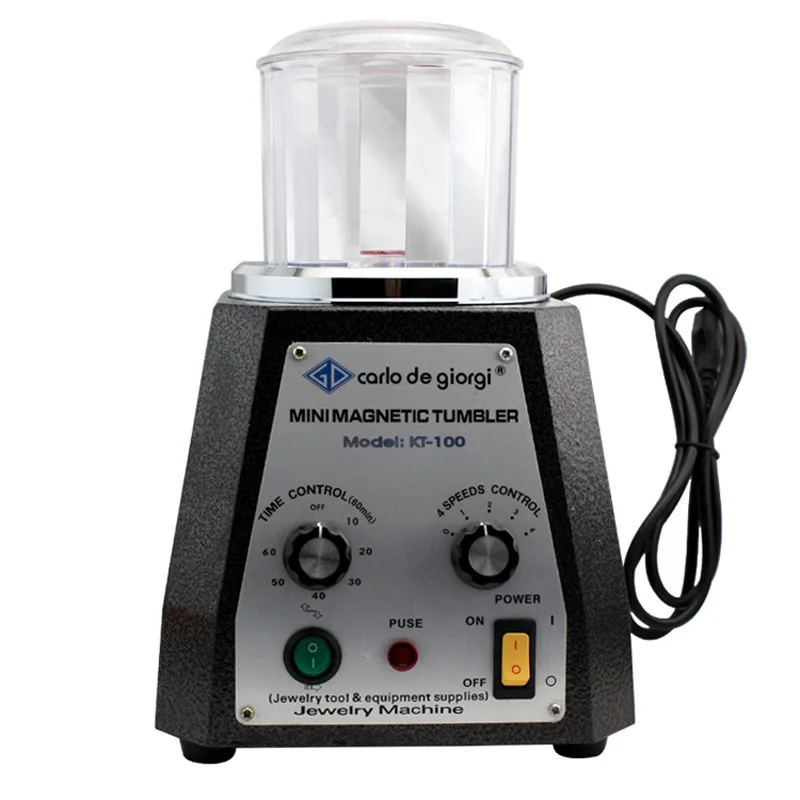 KT100 Magnetic Tumbler Polishing Machine Mini Magnetic Jewelry Polisher Tumbler Jewelry Tools
KT100 Magnetic Tumbler Polishing Machine Mini Magnetic Jewelry Polisher Tumbler Jewelry Tools