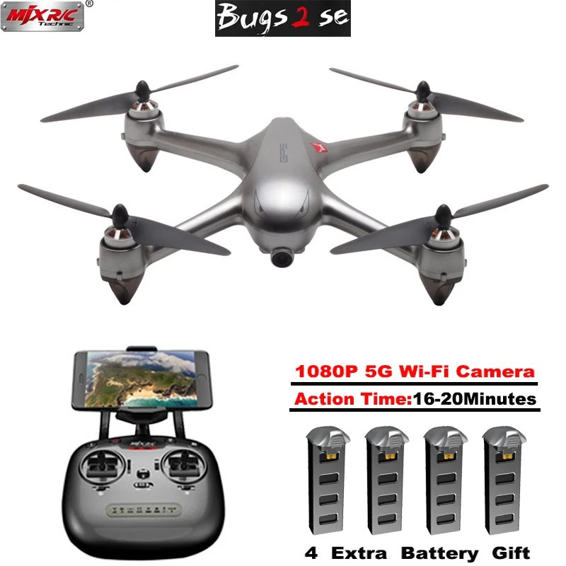 MJX B2SE Brushless Motor RC Drone 1080P HD Camera 5G WiFi FPV Precise GPS Altitude Hold Smart Flight One key follow Quadcopter
MJX B2SE Brushless Motor RC Drone 1080P HD Camera 5G WiFi FPV Precise GPS Altitude Hold Smart Flight One key follow Quadcopter