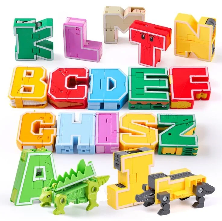 26 English Letter Transformation Alphabet Robot Animal Creative Educational Action Figures Number Robot Building Block Model toy
26 English Letter Transformation Alphabet Robot Animal Creative Educational Action Figures Number Robot Building Block Model toy