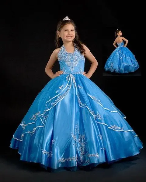 Royal Blue Cinderella Dress 2015 Beaded Appliqued Long Halter Flower Girl Dresses Puffy Ball Gown Vestido De Daminha Organza
Royal Blue Cinderella Dress 2015 Beaded Appliqued Long Halter Flower Girl Dresses Puffy Ball Gown Vestido De Daminha Organza