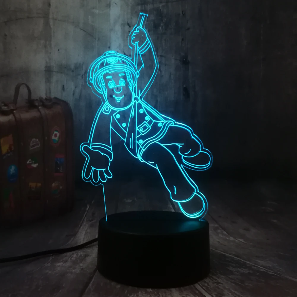 New Fireman Sam Firefighter Night Light 3D LED USB Table Desk Lamp Home Decor Christmas Gift Display Bulb Toys Birthday Present
New Fireman Sam Firefighter Night Light 3D LED USB Table Desk Lamp Home Decor Christmas Gift Display Bulb Toys Birthday Present