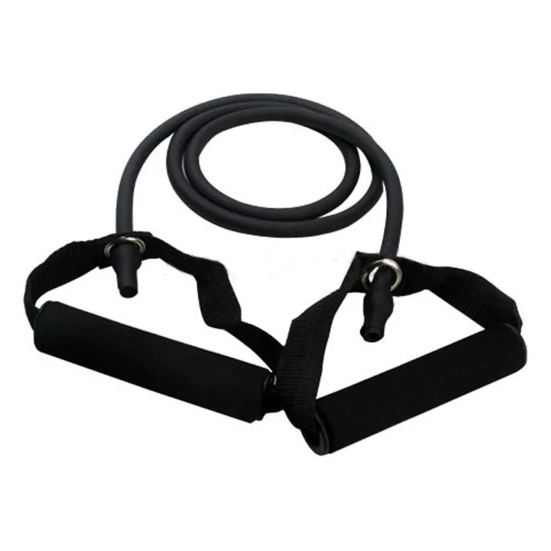 Exercise Resistance Bands Set Yoga Fitness Workout Stretch Heavy Duty Tubes Black |
