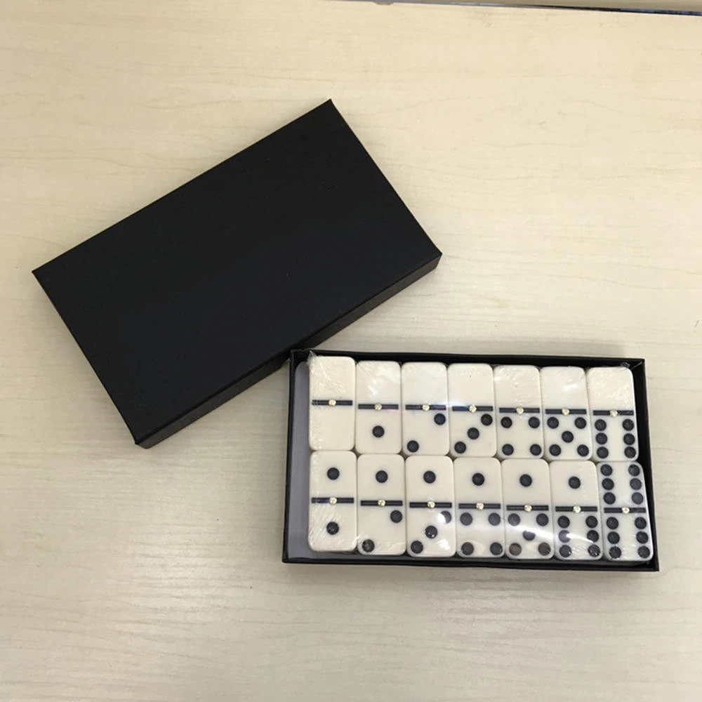 Wooden Domino Board Funny Entertainment Playing Dominoes Set White With Black Spots Dots Kids Educational Toy Wood Craft
Wooden Domino Board Funny Entertainment Playing Dominoes Set White With Black Spots Dots Kids Educational Toy Wood Craft