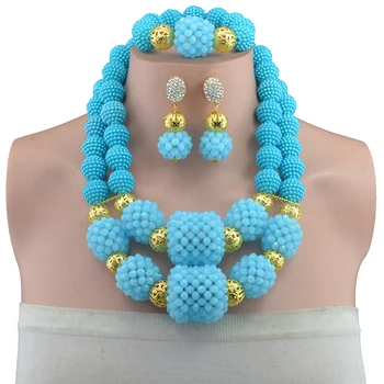 New African Beads Nigerian Wedding Jewelry Set Gold Color Crystal Chain Necklace Earring Bracelet 3PCs Set Jewellery
New African Beads Nigerian Wedding Jewelry Set Gold Color Crystal Chain Necklace Earring Bracelet 3PCs Set Jewellery