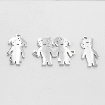 10pcs Stainless Steel Polished Boy & Girl Links Connector Necklace Jewelry Making Pendant for Findings Accessories
10pcs Stainless Steel Polished Boy & Girl Links Connector Necklace Jewelry Making Pendant for Findings Accessories