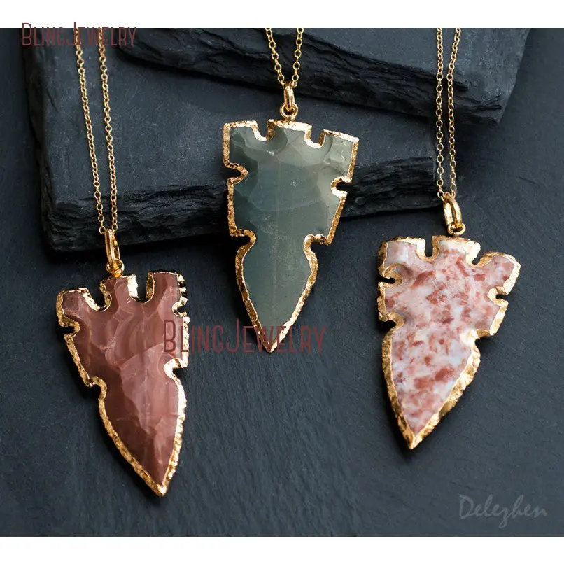 Jaspers Arrowhead Pendant Necklace Tribal Layering Bohemian Boho Hippie Chic NM18122
Jaspers Arrowhead Pendant Necklace Tribal Layering Bohemian Boho Hippie Chic NM18122
