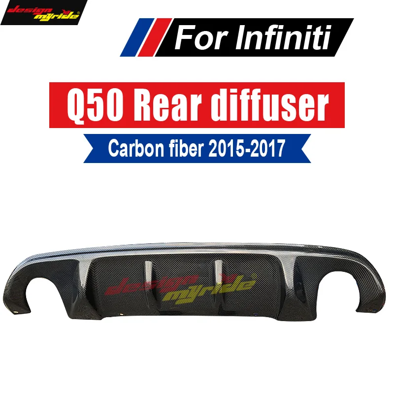 Carbon fiber car rear lip Spoiler diffuser For infiniti Q50 rear diffuser S-Style Tail Bumper Lip Diffuser Spoiler 2015-2017
Carbon fiber car rear lip Spoiler diffuser For infiniti Q50 rear diffuser S-Style Tail Bumper Lip Diffuser Spoiler 2015-2017