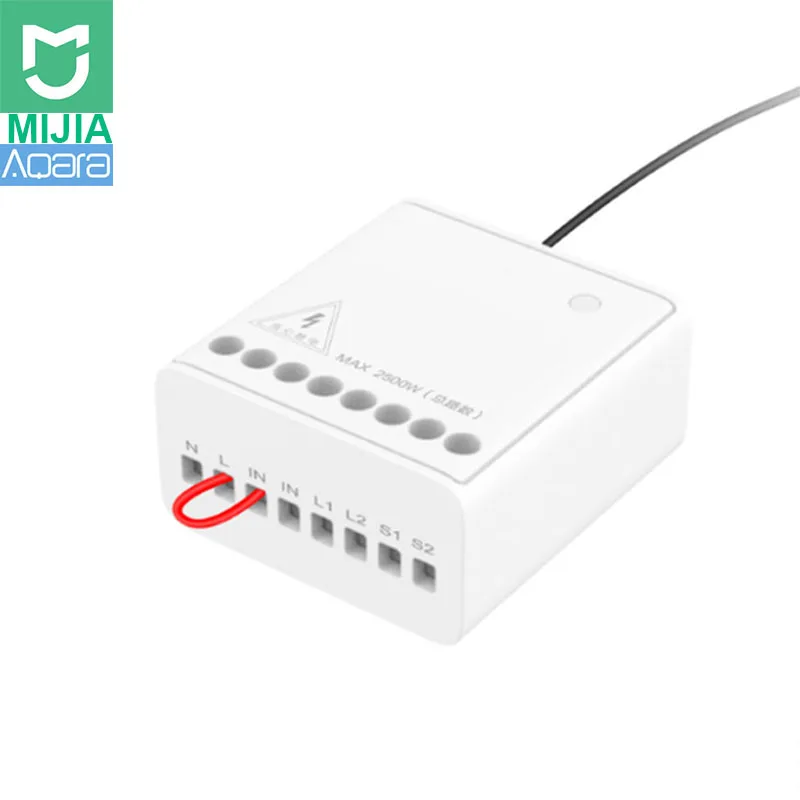 Xiaomi Mijia Aqara Eigenstone Two-way control module Wireless Relay Controller 2 channels Work For Mijia Mi home APP Home kit
Xiaomi Mijia Aqara Eigenstone Two-way control module Wireless Relay Controller 2 channels Work For Mijia Mi home APP Home kit