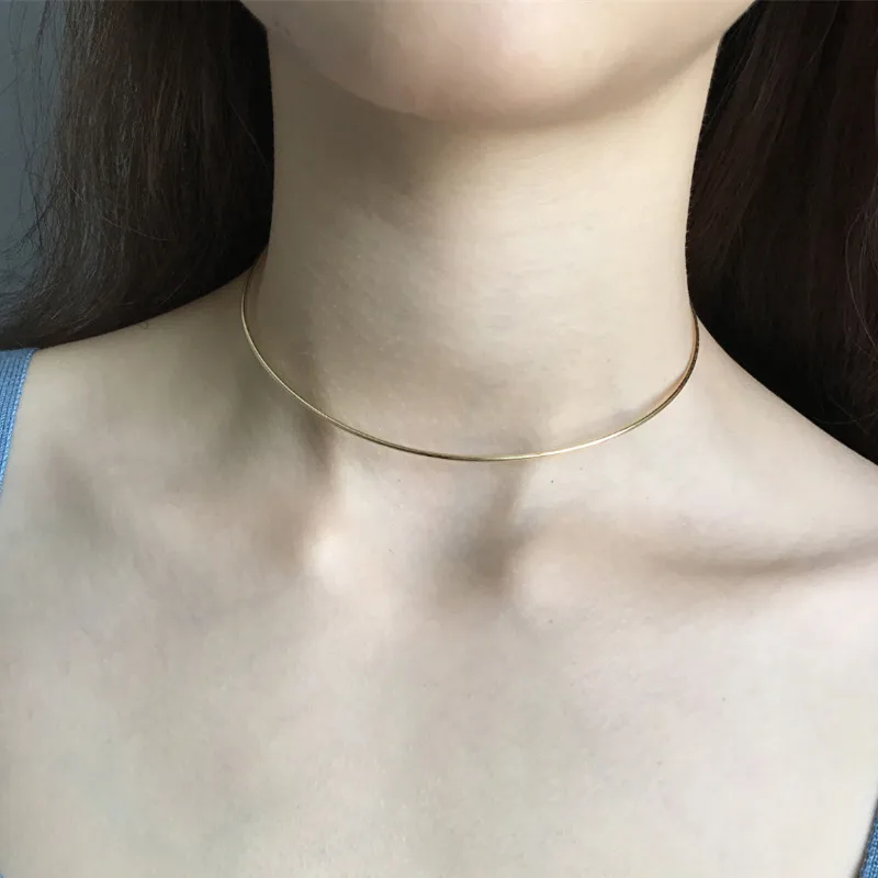 PINJEAS s925 silver Circle Minimal coil collar line Choker Handmade Dainty Necklace layering Fashion Jewelry presents for women
PINJEAS s925 silver Circle Minimal coil collar line Choker Handmade Dainty Necklace layering Fashion Jewelry presents for women