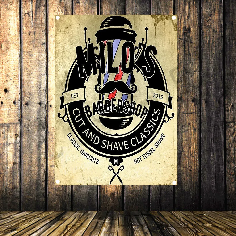 Barber Shop Tattoo Banner Cloth Art Retro Poster Tapestry Flag Mural Hanging Painting Hairdresser's Background Decor Cloth
Barber Shop Tattoo Banner Cloth Art Retro Poster Tapestry Flag Mural Hanging Painting Hairdresser's Background Decor Cloth