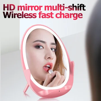 10W Convenient Makeup and Charging Tools Fill Light Makeup Tool Wireless Cell Phone Charger Band Light Dual-use Mirror
10W Convenient Makeup and Charging Tools Fill Light Makeup Tool Wireless Cell Phone Charger Band Light Dual-use Mirror