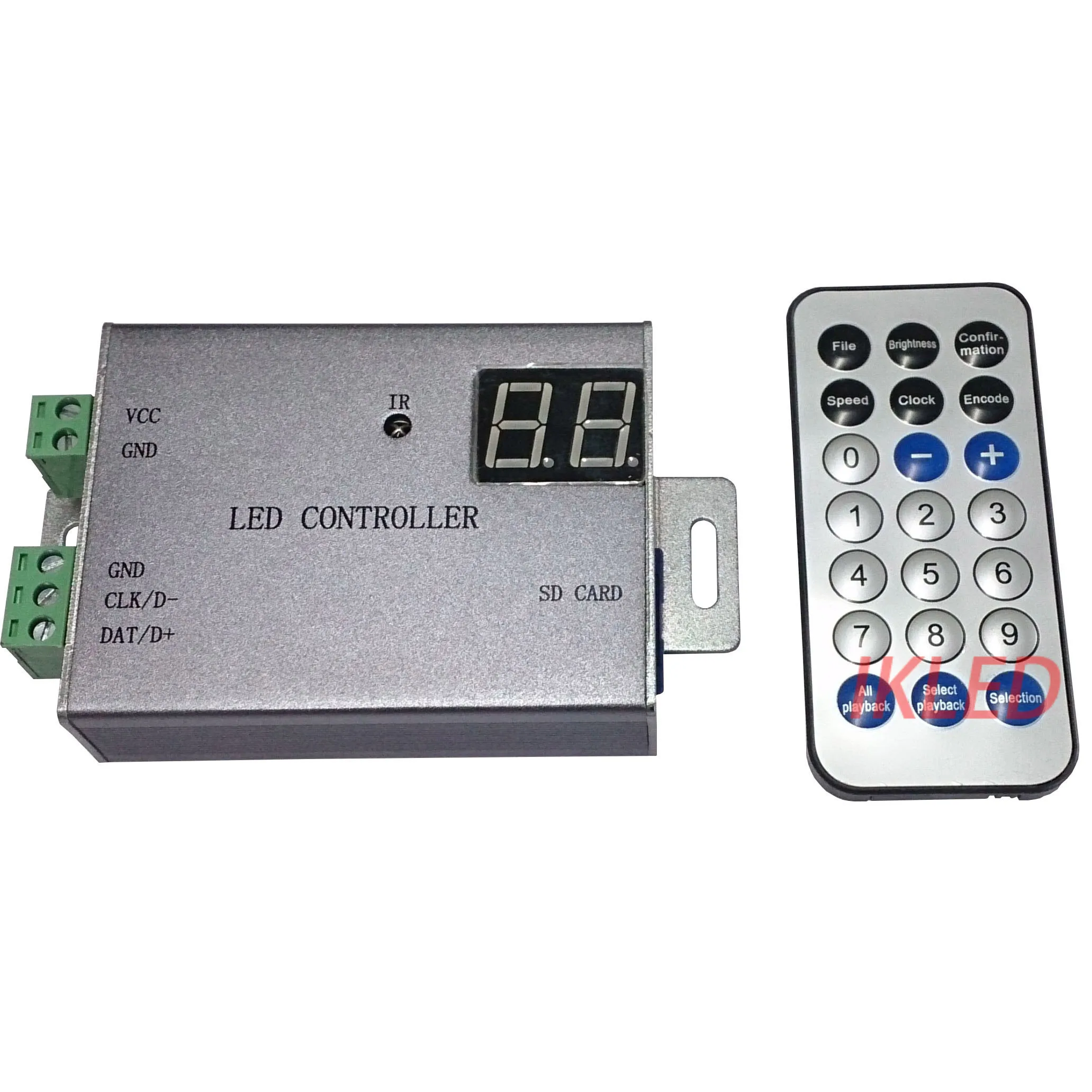 led lights controller,1 port drives max 4096 pixels,infrared remote control,DMX512,WS2812,UCS1903 controller,exclusive software
led lights controller,1 port drives max 4096 pixels,infrared remote control,DMX512,WS2812,UCS1903 controller,exclusive software