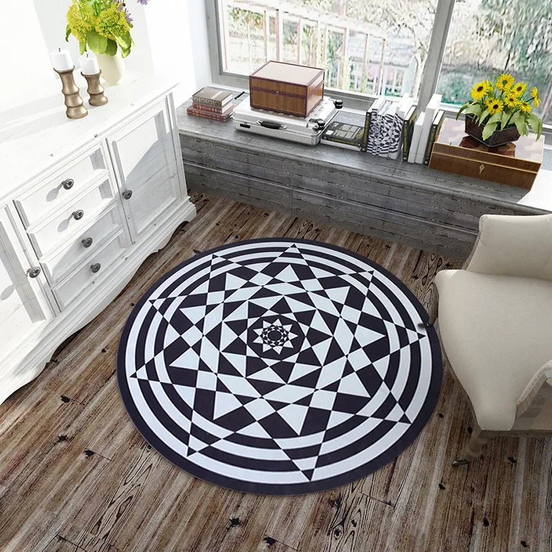 Nordic minimalist fashion 3D Print Carpets Study room color printed full floor mats Carpet Tea lounge large area Round pad/Rug
Nordic minimalist fashion 3D Print Carpets Study room color printed full floor mats Carpet Tea lounge large area Round pad/Rug