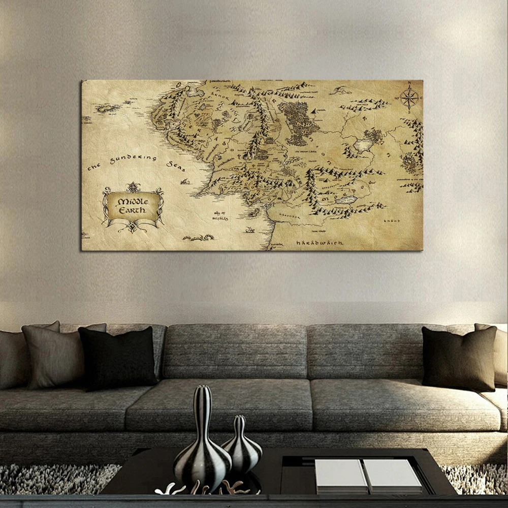 middle-earth copy 1 pc 5 PIECE CANVAS FOR LIVING ROOM
