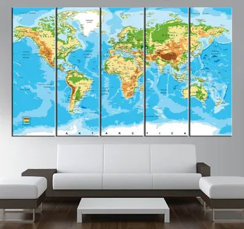 5 Panel Hot Canvas Art Modern Blue Elevated World Map Home Decor Perfect Print HD Picture Modular Decoration Bedroom Unframed
5 Panel Hot Canvas Art Modern Blue Elevated World Map Home Decor Perfect Print HD Picture Modular Decoration Bedroom Unframed